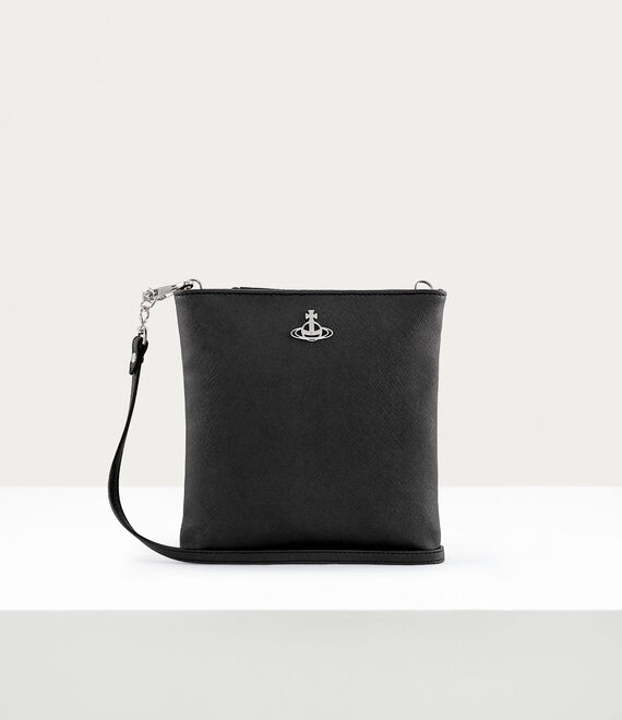 Vivienne Westwood Squire New Square Crossbody in BLACK